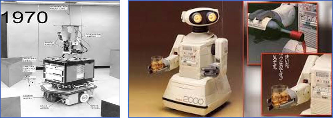 First and Second generation of Robots