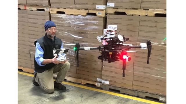 Autonomous Drone operating in a warehouse