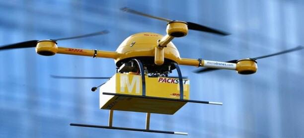 Delivery by an Autonomous Drone in the warehouse