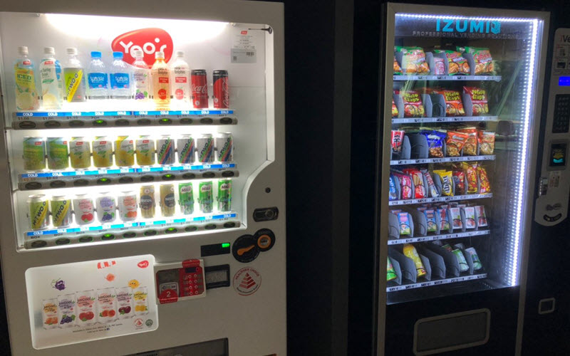 Drinks & Snacks Vending Machines at Trade Association Hub Jurong Town Hall Level 1